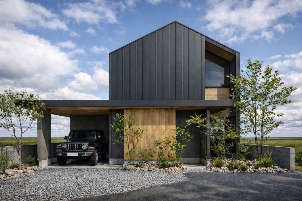 ガルバリウムの箱の家 | 2026年12月完成予定 | 坂出市